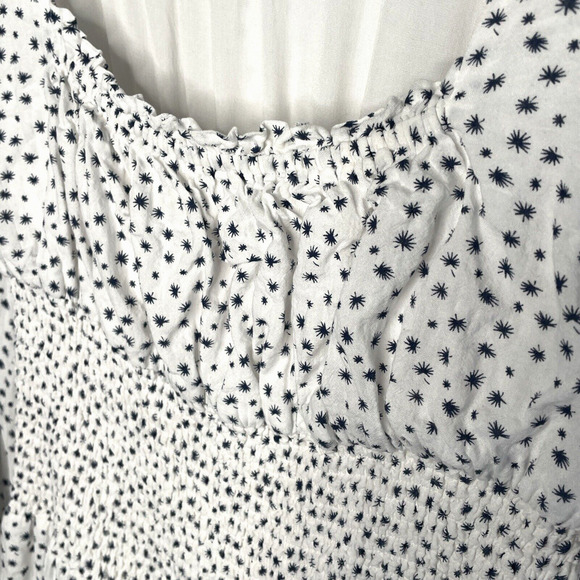 Princess Polly Women's Smocked Mini Dress Size 10 Lined Coquette Boho Peasant - Picture 4 of 13